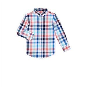 New Long Sleeve Button Down Plaid Shirt